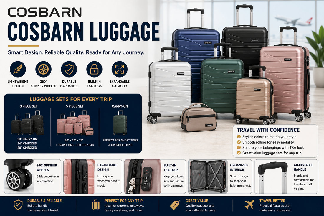 Featured image for Cosbarn Luggage vs Joyway Luggage: Which is Best for Travelers?