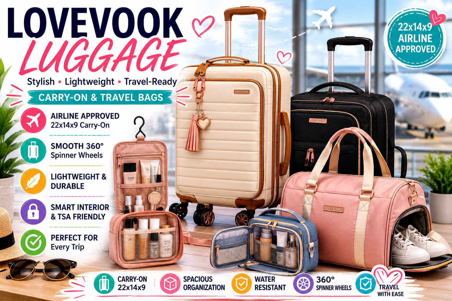 Featured image for LOVEVOOK Luggage Review: Is This Stylish Suitcase Worth It?