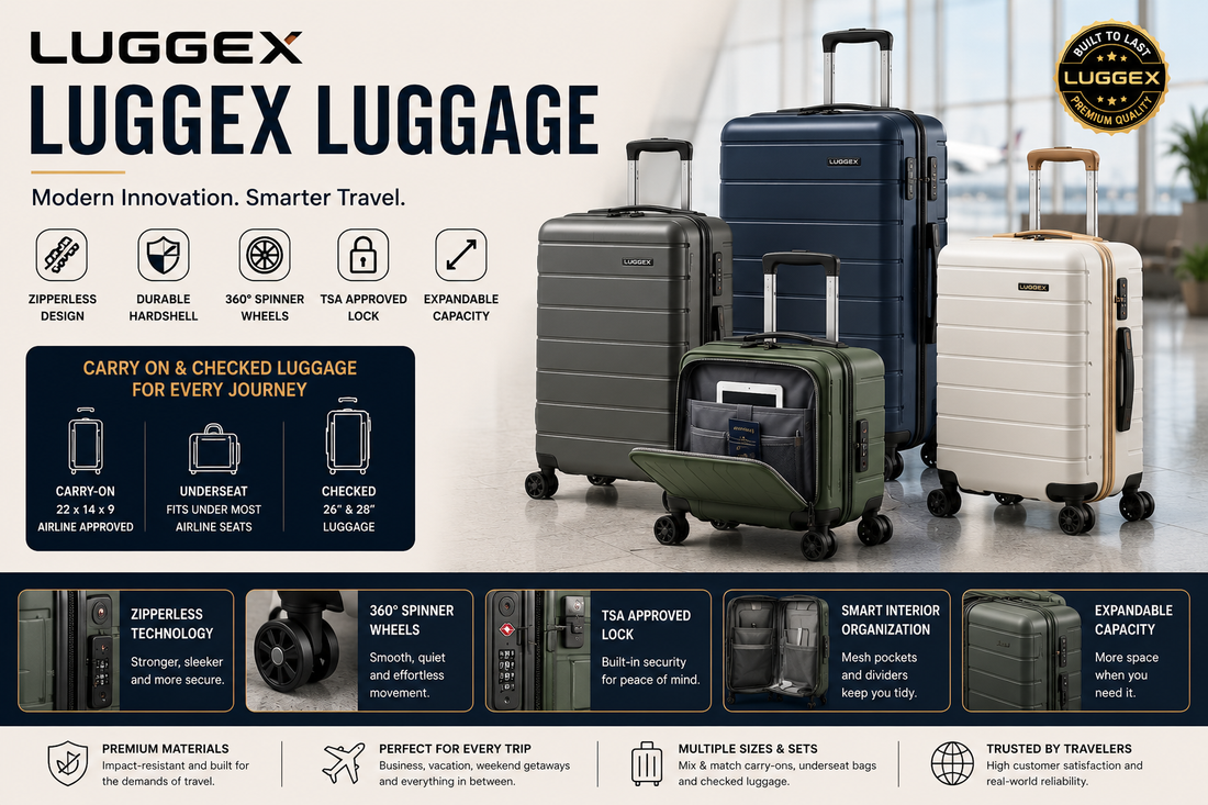 Featured image for LUGGEX Luggage vs Hanke Luggage: Which Is Best for Travelers?