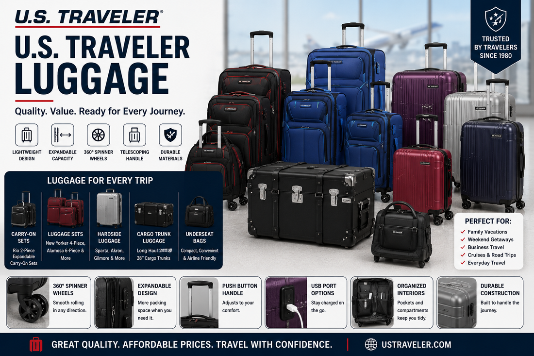 Featured image for U.S. Traveler Luggage vs. Travelers Club Luggage: Pro Comparison