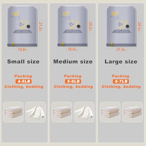 10-Pack Vacuum Bags for Travel with Wireless Rechargeable Pump, Carry-on Size Compression Packing Bags for Luggage & Suitcase, Space Saver for Clothes & Clothing, 10 Combo Travel Size, Fast 3S Vacuum