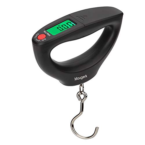 110lb 50kg Portable Luggage Scale Digital Hanging Postal Scales, 2 AAA Batteries (Not Included)