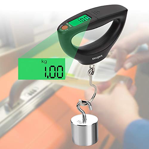 110lb 50kg Portable Luggage Scale Digital Hanging Postal Scales, 2 AAA Batteries (Not Included)