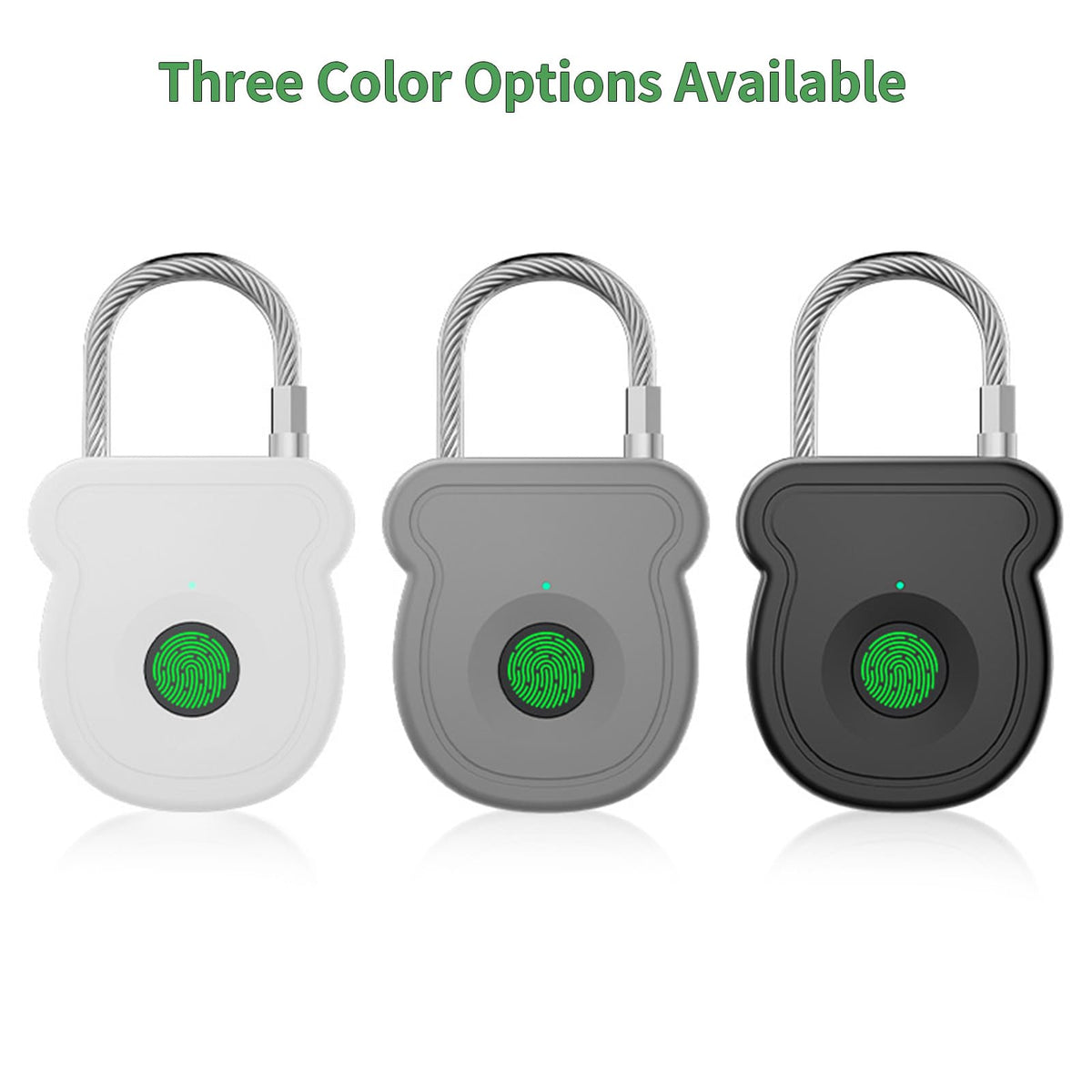 2026 Upgrade Smart Fingerprint Padlock - Keyless Lock with High - Resolution Sensor, 0.5s Unlock, 365 - Day Battery, USB Emergency Key for Gym Lockers, Luggage, Backpacks & Gates(Gray)