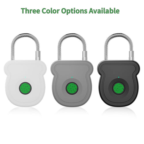 2026 Upgrade Smart Fingerprint Padlock - Keyless Lock with High - Resolution Sensor, 0.5s Unlock, 365 - Day Battery, USB Emergency Key for Gym Lockers, Luggage, Backpacks & Gates(Gray)