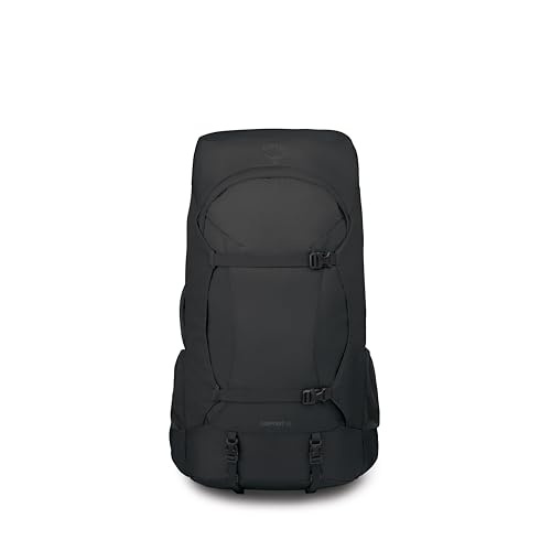 Osprey Farpoint Trek 55L Men's Travel Backpack - Hybrid Backpacking & Travel Bag with Internal Organization, Black
