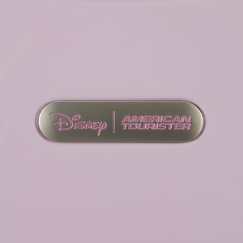 American Tourister Disney Princess Carry-On Luggage - Airline Approved, Durable Hardshell with Disney Princess Favorites - Roll Confidentially with Spinner Wheels & Colorful Adjustable Handle