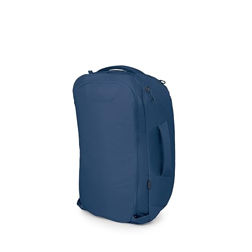Osprey Farpoint 40L Men's Travel Backpack - Carry On Bag with Laptop Sleeve and Toiletry Pocket, Antique Blue