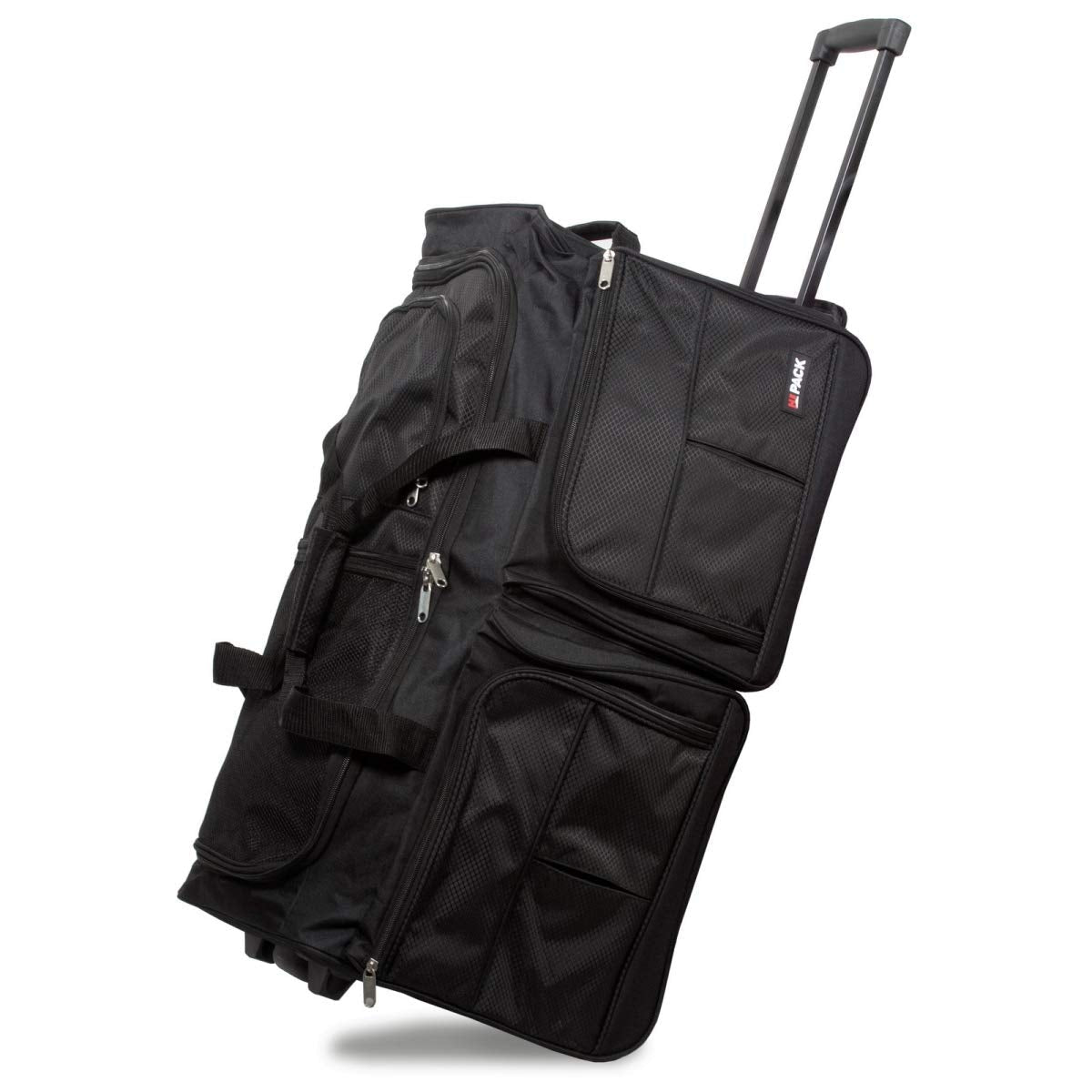 212 Main Hipack 28 in. Heavy Duty Rolling Duffle Bag - Black, HI96538