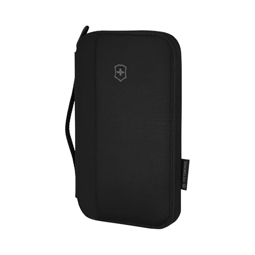 Victorinox Travel Essentials, Travel Organizer, Zippered Document Holder with RFID - Black