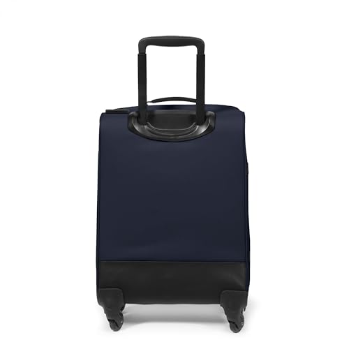 EASTPAK TRANS4 S – 44L Small Cabin Wheeled Luggage, Two Compartments, TSA Lock, 360° Spinner Wheels, and Telescopic Handle, Ultra Marine