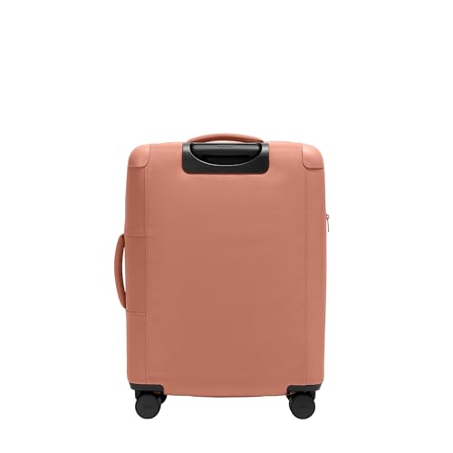 Away Softside Medium Checked Suitcase, 26 Inch Expandable Luggage For Men & Women, Durable Nylon Exterior, TSA Approved Lock, Ideal For Trips 1-2 Weeks, Clay Pink
