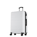 NEWBULIG 20 Inch Carry On Luggage, ABS Hard Shell Lightweight Rolling Expandable Suitcase with Double Spinner Wheels & TSA Lock, Travel Suitcase for Business Trips and Short Vacations, White