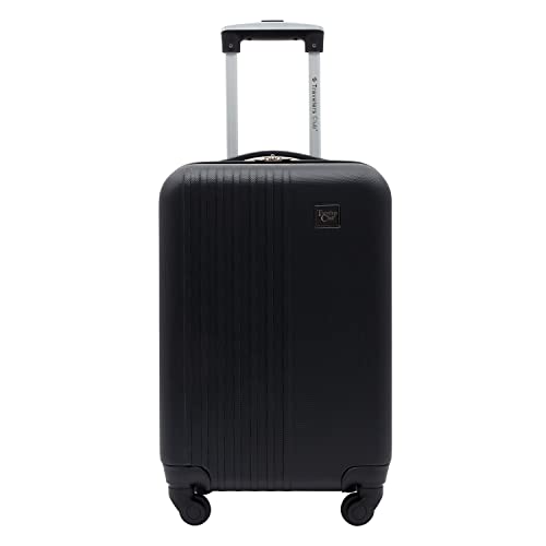 Travelers Club Cosmo Luggage, Black-20, 20-Inch