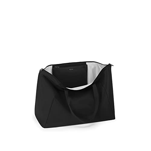 TUMI - Just In Case Tote - Foldable, Lightweight and Compact, Packable Travel Bag - Folds Into Included Pouch - Large, Black with Gunmetal Hardware