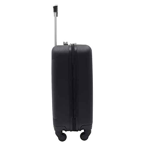 Travelers Club Cosmo Luggage, Black-20, 20-Inch