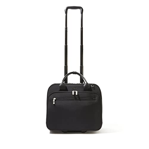 Baggallini 2 Wheel Tote Luggage - Lightweight Travel Weekender Carry-On
