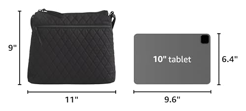 Vera Bradley Women's Premium Cotton Original Zip Hipster Crossbody, Moonless Night, One Size