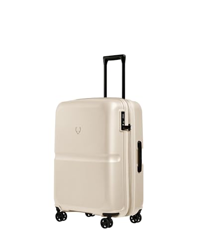 ANTLER Single Stripe Checked Medium Luggage, Wheat Beige, 26x18x12, 89L