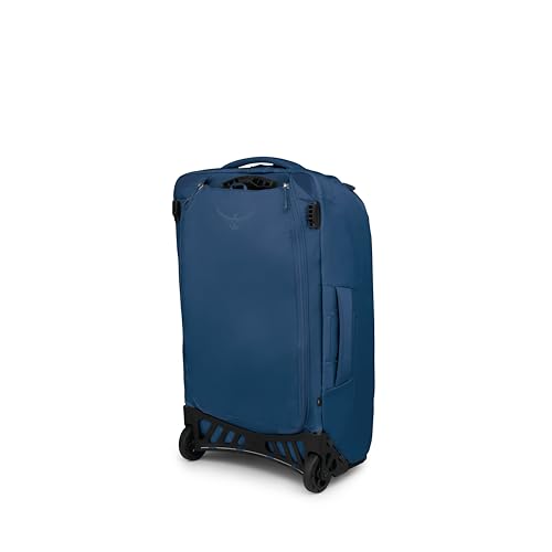 Osprey Farpoint Fairview 65L Wheeled Travel Pack - Rolling Backpack Travel Bag - Luggage with Wheels, Antique Blue