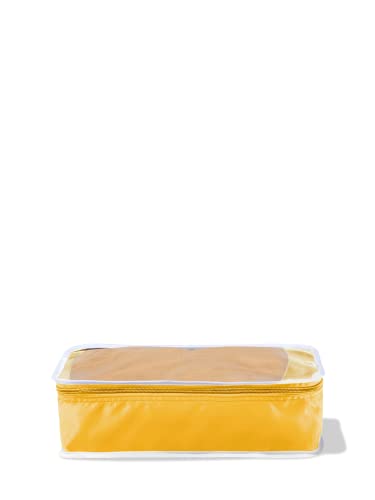 Paravel Full View Packing Cube Duo | Expandable See Through Luggage Packing Organizer for Travel Accessories | 2 Pack Storage Cubes | Canyon Yellow