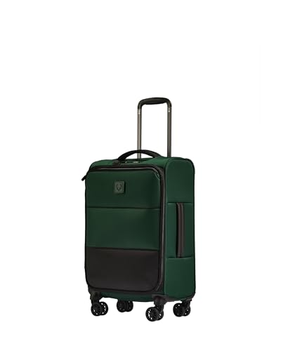 Antler Soft Stripe Carry-On Luggage, Antler Green, 21.7x13.8x9.1-11", 45L
