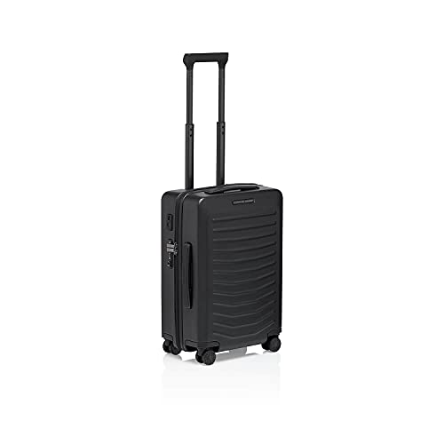Bric's PORSCHE DESIGN 21" Spinner Carry-On Luggage - Roadster Travel Suitcase with Wheels for Men and Women - Black Matte