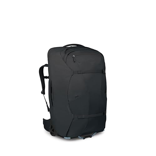Osprey Farpoint Fairview 65L Wheeled Travel Pack - Rolling Backpack Travel Bag - Luggage with Wheels, Black