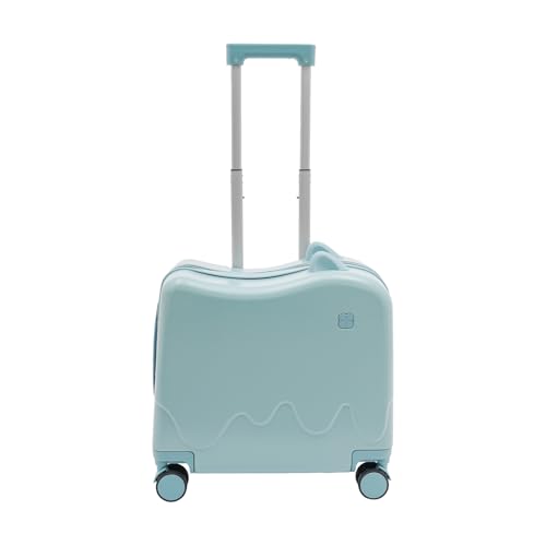 EcoTypee Kids Ride on Suitcase with Spinner Wheels, Luggage With Lock for Girls and Boys, Toddler Ride on Luggage for Study Tours, Outings, Trips (Sky Blue)