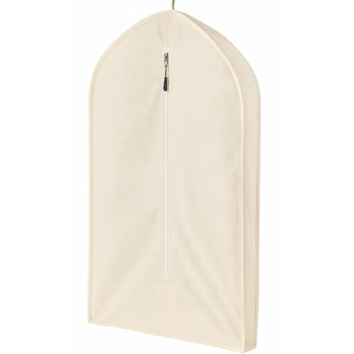 100% Cotton Garment Bag | Long | Breathable Garment Bags for Hanging Clothes | Garment Storage Bag for Long Dresses & Coats Storage | Pack of 1 (62 Inch)