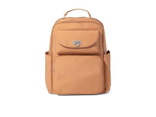 Baggallini Coastal Flip Lock Laptop Backpack - Lightweight 15x11 Travel Backpack w/RFID & Luggage Sleeve