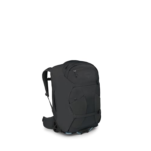 Osprey Farpoint Fairview 36L Wheeled Travel Pack - Carry On Luggage with Wheels - Rolling Backpack Travel Bag, Black
