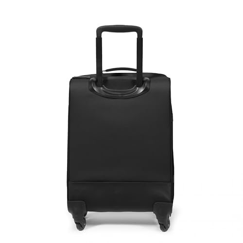 EASTPAK TRANS4 S – 44L Small Cabin Wheeled Luggage, Two Compartments, TSA Lock, 360° Spinner Wheels, and Telescopic Handle, Black