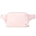 Pander Belt Bag Large 2L, Nylon Fanny Pack Purse for Women and Men with Adjustable Strap, Pink