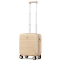 Hanke 16 Inch Underseat Carry On Luggage with Wheels Hard Shell Mini Small Suitcases Carry On Bag for Airline Approved TSA Luggage Lightweight Travel Suitcase(Cuba Sand)