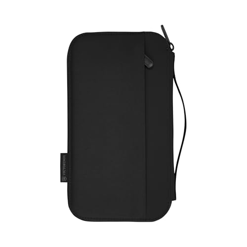 Victorinox Travel Essentials, Travel Organizer, Zippered Document Holder with RFID - Black