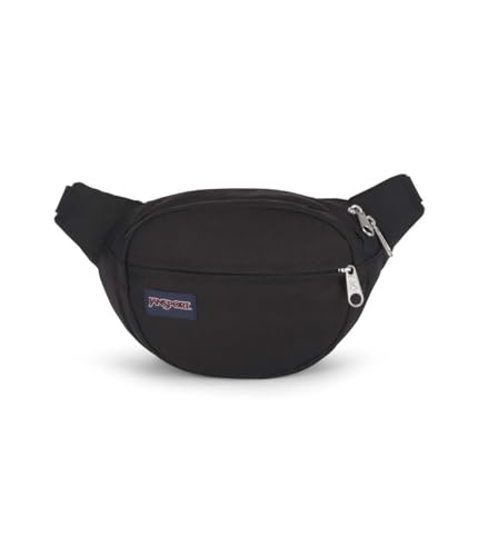 JanSport Fifth Avenue Fanny Pack Crossbody Bags for Women, Men - Stylish, Durable Waist Bag with Adjustable Belt, Main Zippered Pocket, Quick Stash Pocket, Travel Essentials, Black