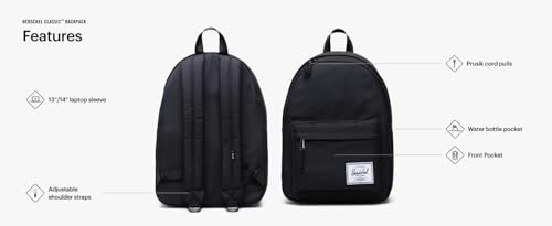 Herschel Supply Co. Unisex Classic Backpack, Grey, 26L, Standard