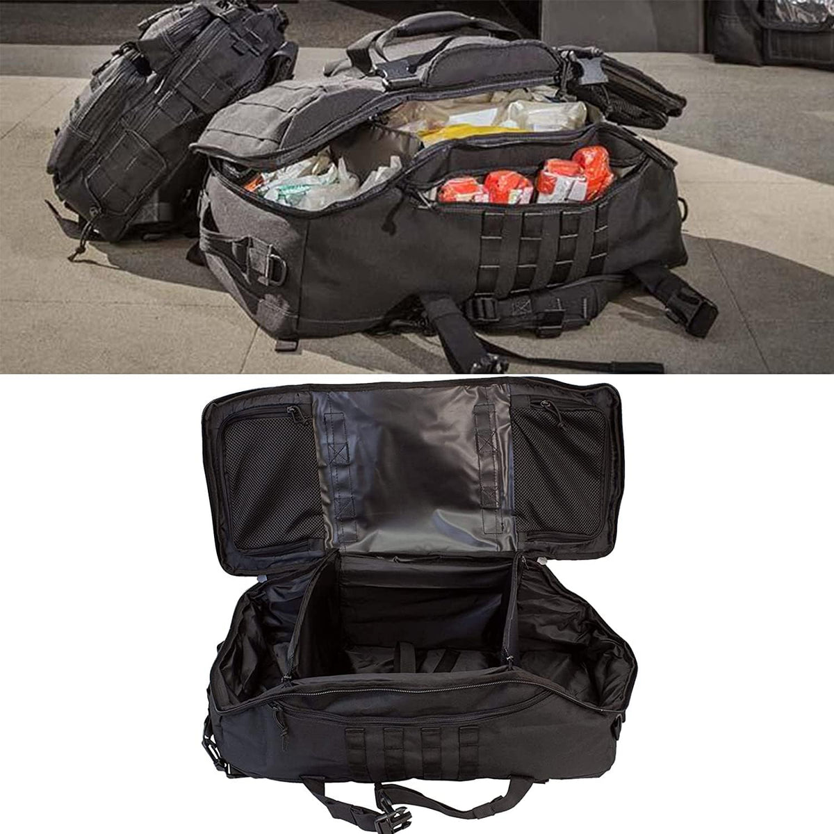 3 In 1 Tactical 30L Military Backpack Travel Duffle Bag for Weekender Gym Workout Deployment