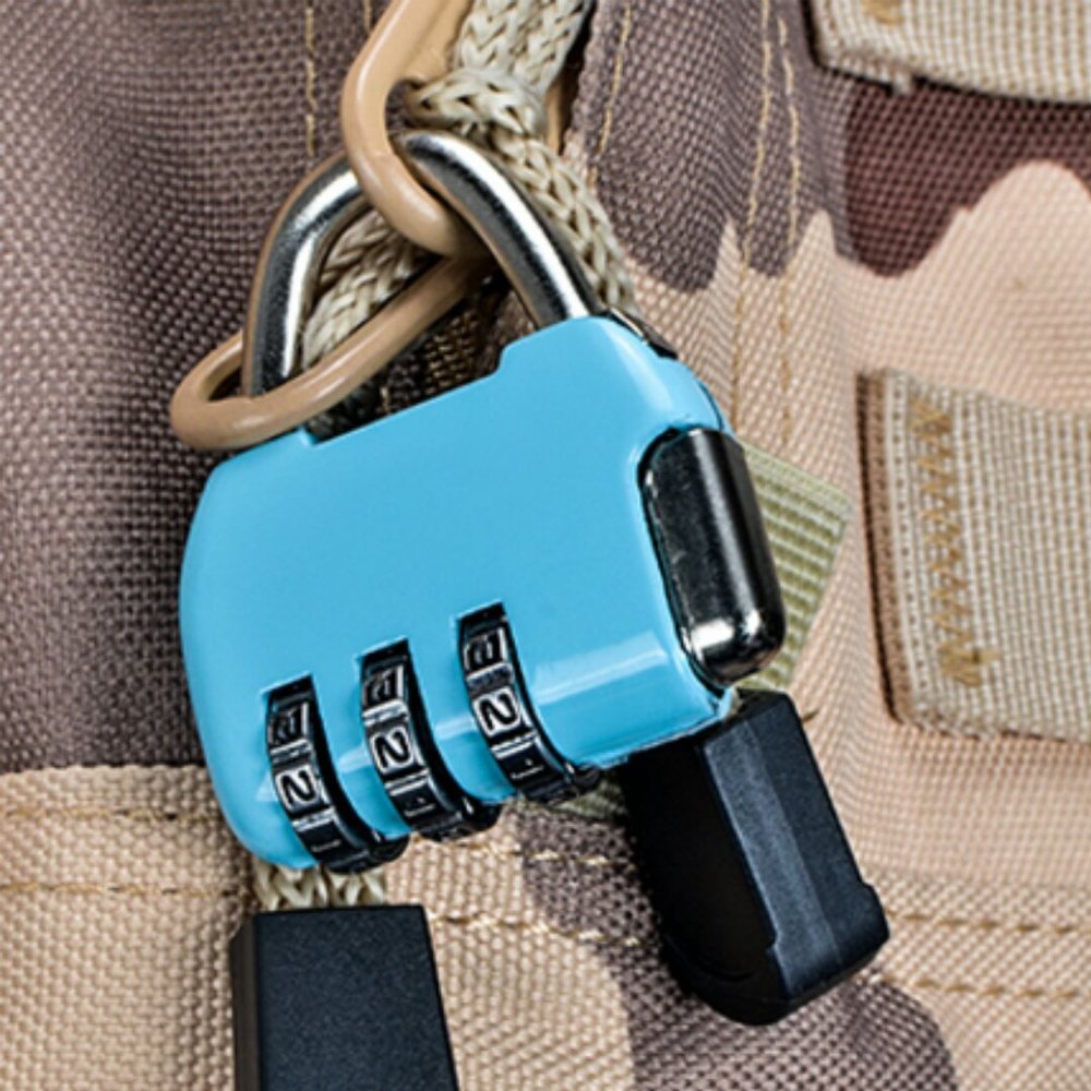 3 Pack Combination Lock 3 Digit Padlock Resettable and Waterproof for School Gym Suitcases Locker, Luggage, Briefcases, Computer Bags, Schoolbags, Backpacks, Locker, Drawers, Toolkit and Cabinets