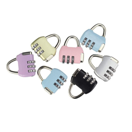 3 Pack Combination Lock 3 Digit Padlock Resettable and Waterproof for School Gym Suitcases Locker, Luggage, Briefcases, Computer Bags, Schoolbags, Backpacks, Locker, Drawers, Toolkit and Cabinets