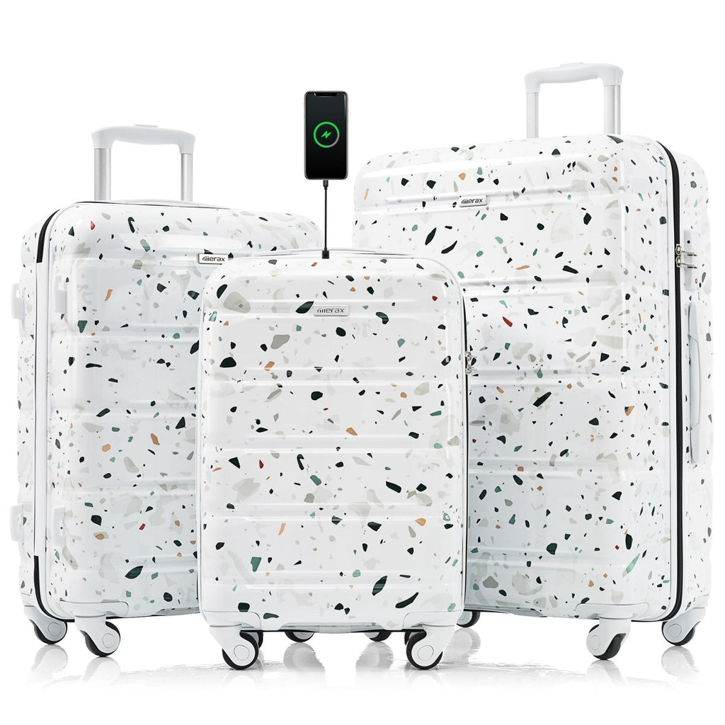 3 Piece ABS Hardshell Luggage Sets – Lightweight, Tough & Scratch-Resistant