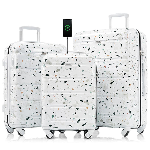 3 Piece ABS Hardshell Luggage Sets – Lightweight, Tough & Scratch-Resistant