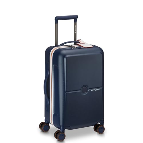 DELSEY Paris Roland-Garros Hardside Luggage with Spinner Wheels, Navy Blue, Carry-On 20 Inch