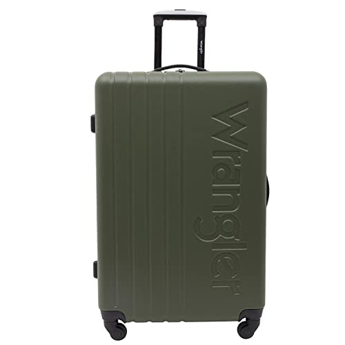 Wrangler Quest Luggage Set, Olive Green, 3 Piece Set (30"/26"/22")