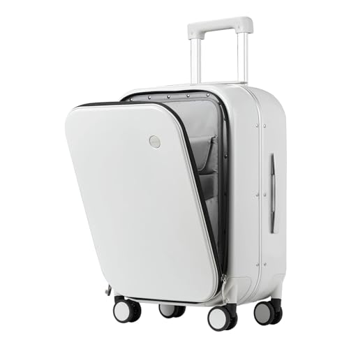 XTKSMAYY Compatible For Mixi Aluminum Frame Suitcase Carry On Rolling Luggage Beautiful Boarding Cabin 18 20 24 Inch M9260(Sapphire Blue,18Inches 450mm)