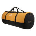 WHITEDUCK Heavy Duty Canvas Duffel Bag for Men and Women - Foldable Military Army Style Duffel Bag, with Full Length Zipper- Outdoors, Travel, Gym & Storage (Standard 24" x 16", Tan & Black)