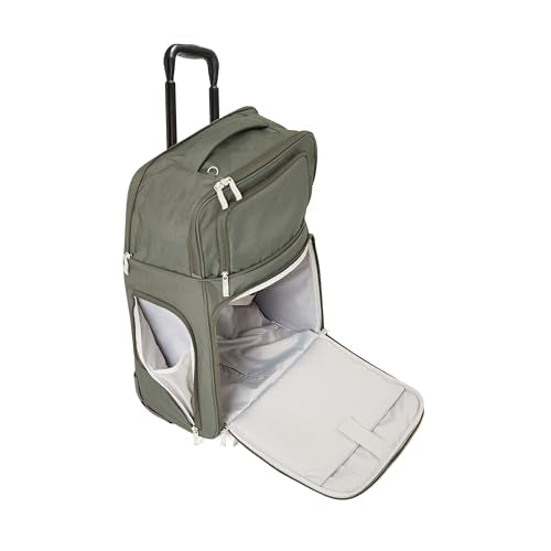 Baggallini Expandable Underseat Carry-On - Lightweight Travel Luggage Carry On Weekender with Wheels