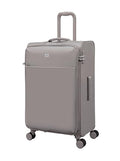 It Luggage Lustrous Luxe 28" Softside Checked 8 Wheel Spinner, Moon Rock