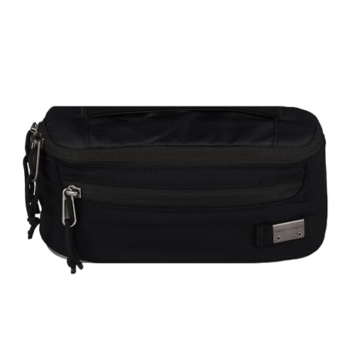 Eddie Bauer 3L Skylar Crossbody Waist Pack with Versatile Pockets and Adjustable Belt - Black